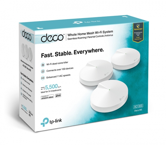 Hệ thống Wi-Fi Mesh cho Gia đình AC1300 Deco M5(3-pack)